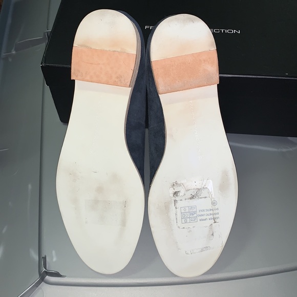 French Connection Navy Suede Damini Loafer Sz 36 - Picture 4 of 5